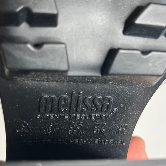 MELISSA PANAPANA MULE Black 90s Platform Office Siren Rachel Green size 5 - Picture 15 of 15